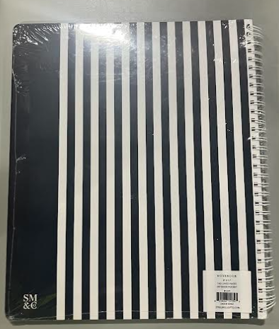 STEEL MILL AND CO STEEL MILL & CO CUTE TEAL MINI SPIRAL NOTEBOOK - BLACK/WHITE - Brand New