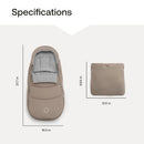 Bugaboo All-Season Footmuff for Strollers - Moon Grey - Brand New