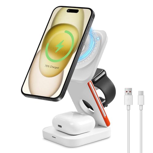 EFAITHFIX Upgrated 3 in 1 Wireless Charging Station Foldable Fast Wireless - Like New