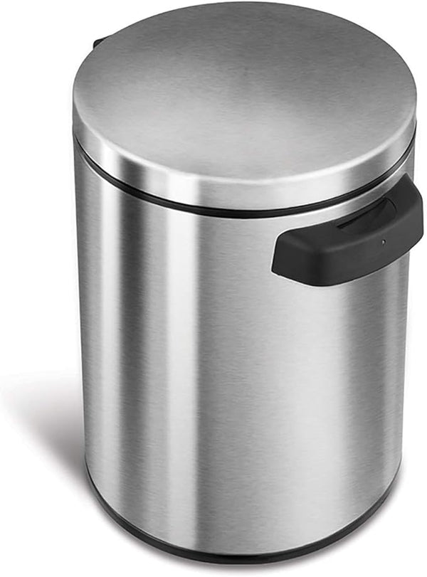 NINESTARS DZT-5-1S Automatic Touchless Infrared Motion Sensor Trash Can - Steel - Like New