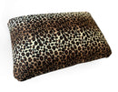 CUSHIE PILLOWS 14" X 20" LARGE MICROBEAD RECTANGLE PILLOW - LEOPARD - Like New