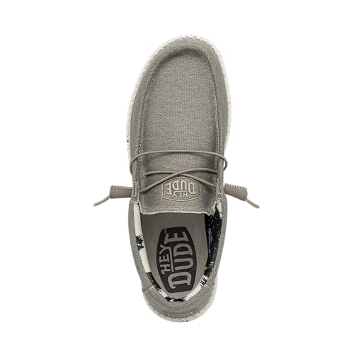 110380500 Hey Dude Men's Wally Stretch | Men's Loafers | Size 8 | Beige - Like New