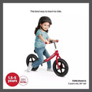 RADIO FLYER 12" KIDS BOYS GIRLS BALANCE BIKE BEGINNER GLIDE GO PRO - BLACK/RED - Like New