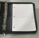 SAMSONITE EXECUTIVE PORTFOLIO 3 RING BINDER WITH INTEGRATED CALCULATOR - BLACK - Like New