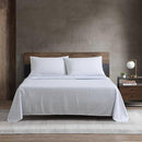 Kenneth Cole King Size Sheet Set, Crisp & Cool Bedding with a Light, Blue Stripe - Like New