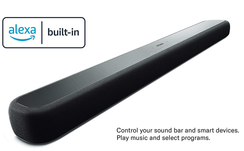 For Parts: Yamaha Sound Bar Wireless Subwoofer Bluetooth ATS-2090 - Black PHYSICAL DAMAGE