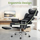 BESTFAIR OFFICE DESK CHAIR 500LBS BIG AND TALL OFFICE CHAIRS WITH FOOTREST BLACK - Like New