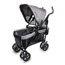 SUMMER INFANT 3DLITE WAGON CONVENIENCE LIGHTWEIGHT STROLLER - BLACK/GRAY TWEED - Like New