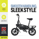 JETSON BOLT FOLDING RIDE-ON BIKE, TWIST THROTTLE, UP TO 15.5 MPH - BLACK - Brand New