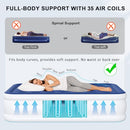 VENDRICASA FULL AIR MATTRESS WITH BUILT IN PUMP 18"VN-H0010-F-BU - Black - Like New
