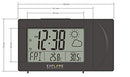 EXPLORE SCIENTIFIC PROJECTION CLOCK, WEATHER FORECAST, OUTDOOR SENSOR - GRAY - Like New