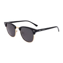 TUCCI ITALY HALF‑FRAME UV400 SUNGLASSES GLOSS BLACK/GOLD FRAME 50-20-145 - Like New