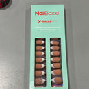MODELONES NAILBOXIE X-SHELLTIPS FRENCH GEL NAILS ALMOND 15 SIZES/150 PIECES - Brand New
