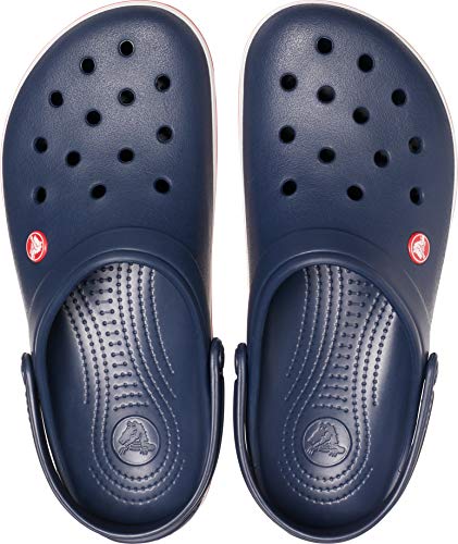 CROCS MENS CROCBAND CROSLITE SPORTY SNEAKER CLOG SIZE: MEN 6 WOMEN 8 NAVY - Brand New
