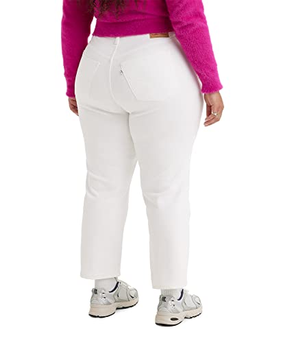 223509 Levi's Women's Wedgie Straight Jeans White/Blue 24x28 - Brand New