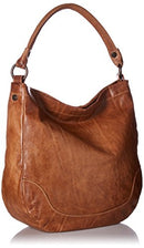 FRYE WOMEN'S MELISSA HOBO HANDBAG, ADJUSTABLE STRAP & POCKETS DB149 - BEIGE - Like New