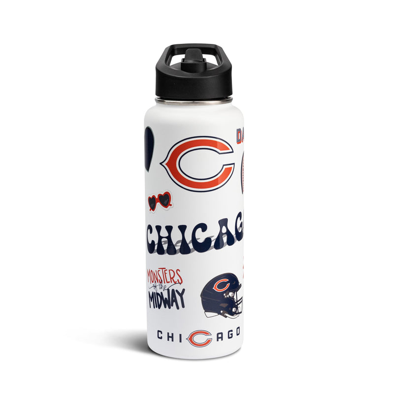 TMC NFL 34OZ Water Bottle, Premium Stainless Steel Double-Wall Insulated - Like New