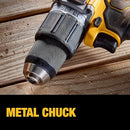 DEWALT 20V MAX Hammer Drill 1/2" Cordless Brushless Compact Tool Only - Yellow - Like New