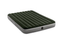 INTEX QUEEN DURA-BEAM PRESTIGE AIRBED WITH BATTERY PUMP 10" THICK - GRAY/GREEN - Like New