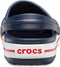 CROCS UNISEX CLASSIC GRPAHIC CLOGS MEN 10 WOM 12 (UK/AU M9 W10) - NAVY - Like New
