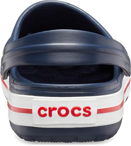 CROCS UNISEX CLASSIC GRPAHIC CLOGS MEN 10 WOM 12 (UK/AU M9 W10) - NAVY - Like New