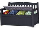 Bogota Resin Garden Bench 265 L 140 x 60 x 84 cm Anthracite B0BPY53SYC - NEW - Brand New