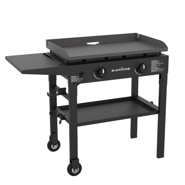 BLACKSTONE FLAT TOP GAS GRILL GRIDDLE 2 BURNER PROPANE 1517AZ - BLACK - Like New