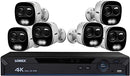 Lorex 8-Channel 4K UHD NVR 2TB 4K Night Vision 6 Cameras LNR826KX - White Like New