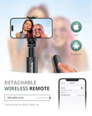 SENSYNE 60" PHONE TRIPOD SELFIE STICK WIRELESS REMOTE COMPATIBLE - BLACK Like New