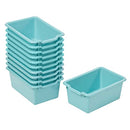 ECR4Kids Scoop Front Storage Bins Multipurpose Organization Seafoam 10-Piece - Like New