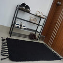 RoomTalks 4 Tier Shoe Rack and 12 Pair Under Bed Shoe Storage (Black & Grey) - Brand New