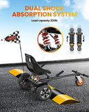 MUCHOVER Hoverboard Seat Attachment with Shock Absorption - Black - Brand New