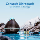 Diffuser Essential Oils Room Diffusers Home Ultrasonic Technology 550ml - Black - Brand New