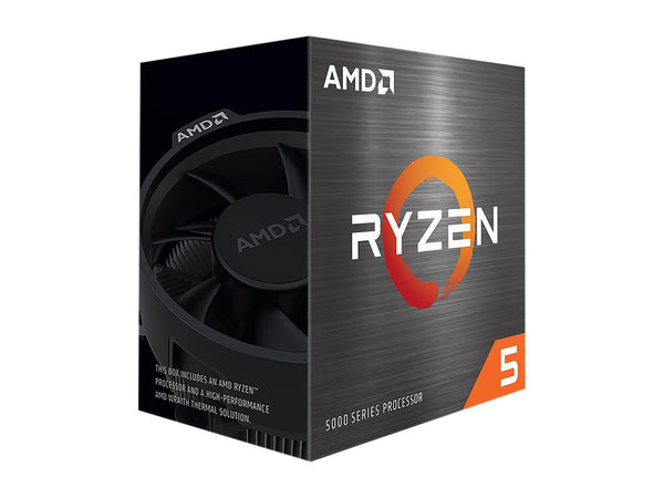 AMD Ryzen 5 5500 6-Core, 12-Thread Unlocked Desktop Processor with Wraith