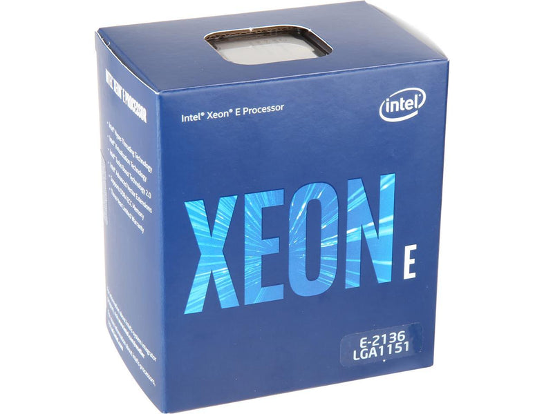 Intel Xeon E-2136 Processor, 12M Cache, 3.3GHZ, FC-LGA14C, MM973774