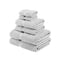 BIBB HOME SUPERIOR EGYPTIAN COTTON PILE HEAVYWEIGHT 6-PIECE SET SILVER/SEAL GRAY - Brand New