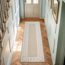LAURA ASHLEY ALL LOOP TUFTED 26" X 72" RUNNER RUG BERBER/IVORY LORRETA TWO-TONE - Brand New