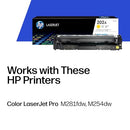 HP 202A YELLOW TONER CARTRIDGE WORKS WITH COLOR LASERJET PRO M254 MFP M281 - Like New