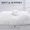 COZSINOOR BED PILLOWS FOR SLEEPING [PACK OF 2] COZY DREAM SERIES - WHITE - Brand New