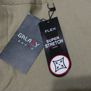 GALAXY BY HARVIC SUPER STRETCH PANTS STRAIGHT CASUAL - SIZE: MEN 38/32 - KHAKI - Brand New