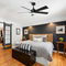 IHOMEADORE CEILING FANS LIGHTS REMOTE 48" F3147BK110V - BLACK - Like New