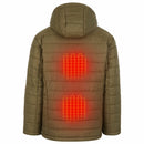 HELIOS – The Heated Coat – PAFFUTO Style – Men's - Army Green - XL - 166727 - Like New