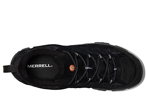 J035875 MEN'S MERRELL MOAB 3 HIKING SHOE ALL BLACK SIZE 9.5 - Like New