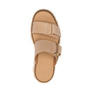 2113111 SOREL WOMEN'S REIN SLIDE SANDALS HONEST BEIGE/BLEACHED CERAMIC SIZE 8 W - Like New
