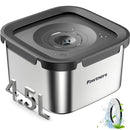 PAWTNERS DOG WATER BOWL NO SPILL 4.5L STAINLESS STEEL DOG FLOATING BOWL GRAY - Like New
