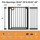 Baby Gate with Door RONBEI Auto Close Baby Gates Black Dog Gate Child Gate - Like New