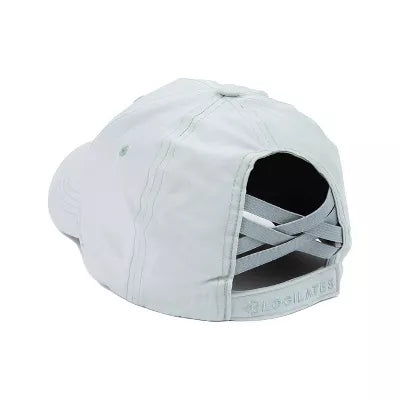 BLOGILATES WOMEN'S PONY TAIL CAP - PALE GREEN - Brand New