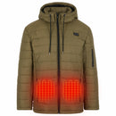 HELIOS – The Heated Coat – PAFFUTO Style – Men's - Army Green - XL - 166727 - Like New