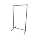 Ghent Acrylic Mobile Divider with Thermometer Access Cutout - Clear - Brand New