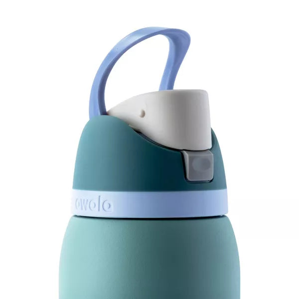 OWALA 40OZ FREESIP STAINLESS STEEL WATER BOTTLE - MISTY MEADOW - Like New